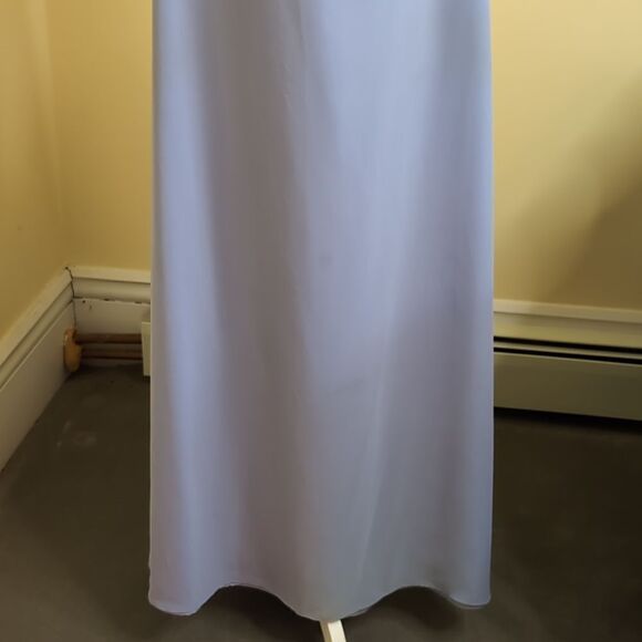 Alfred Angelo Vintage size 14 Style 6625 Color Rivera Sky Spaghetti Strap Dress - Picture 3 of 11
